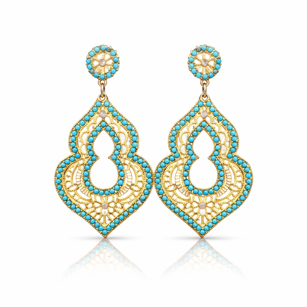 Golden Bollywood Earrings